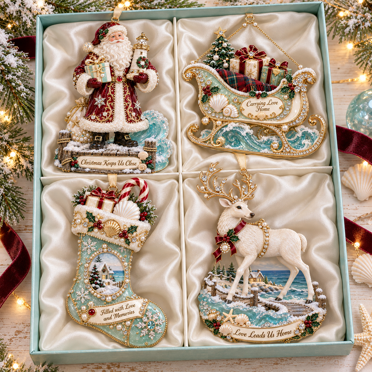 π
2026 Christmas Gift 50% Off--Coastal Christmas Magic Christmas tree ornaments