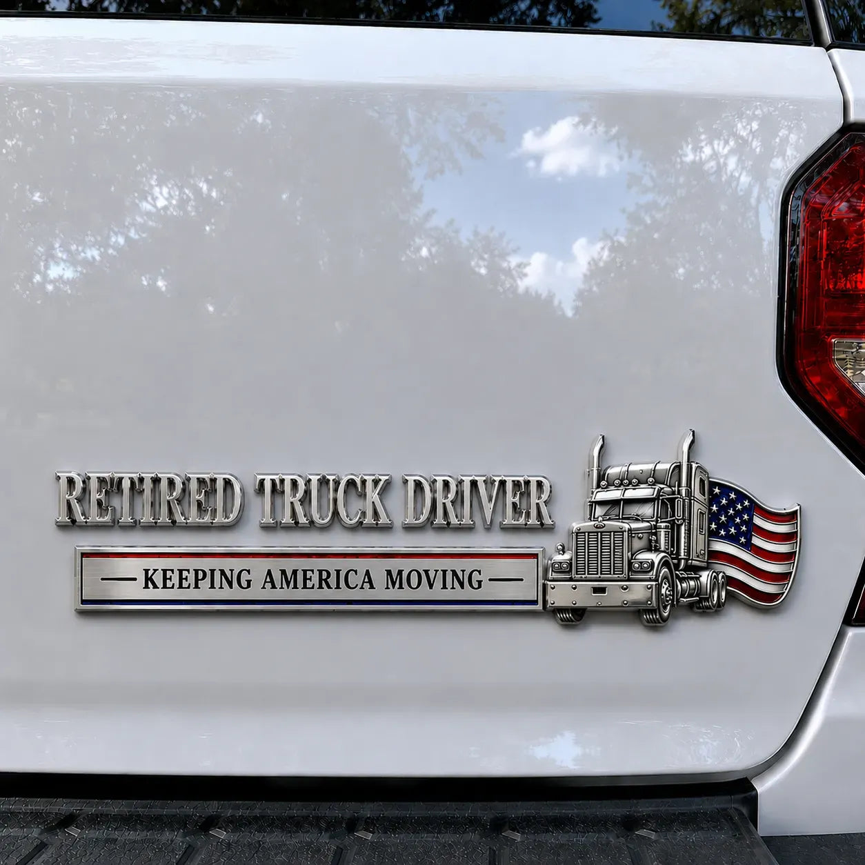 49% OFF🔥 Patriotic Service Car Emblem - 3D Metal Badge Decal For Veterans, First Responders,Truck Driver & Retired Heroes