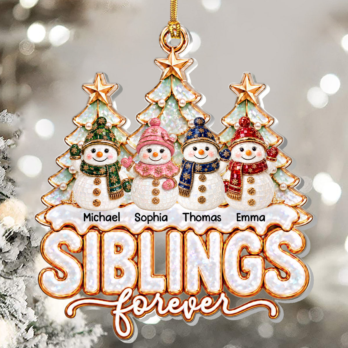 Joyful Season With You - Personalized 1-Layer Acrylic Ornament