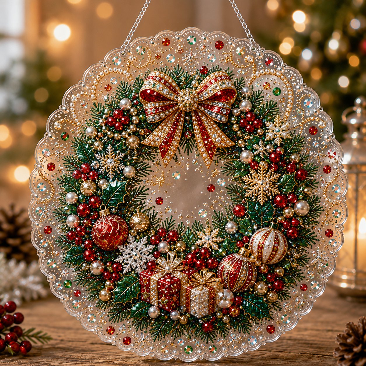 🎄Christmas in July DIY Diamond Art Hanging Ornament – Handmade Sparkling Christmas Keepsake