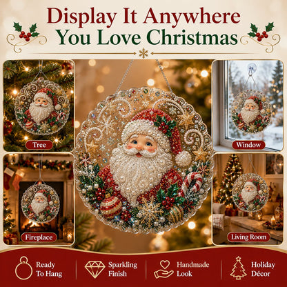 🎄Christmas in July DIY Diamond Art Hanging Ornament – Handmade Sparkling Christmas Keepsake