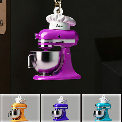 Personalized Cream Mixer Baking Keychain