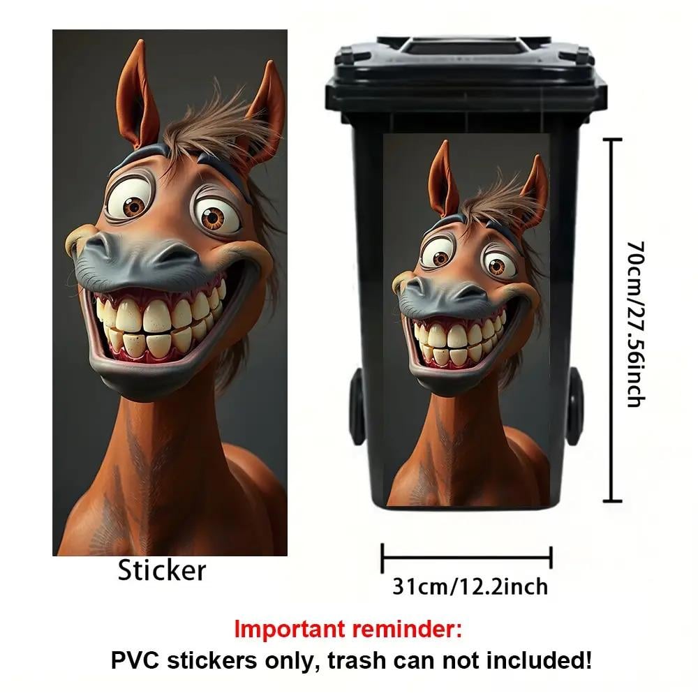 🔥Hot Sale🔥 - ✨Creative Trash Can Sticker with Colourful Cartoon