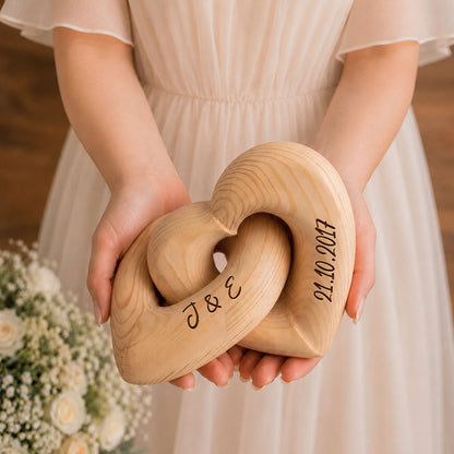 Love You More Every Day - Personalized Custom Engraved Infinity Heart Sculpture