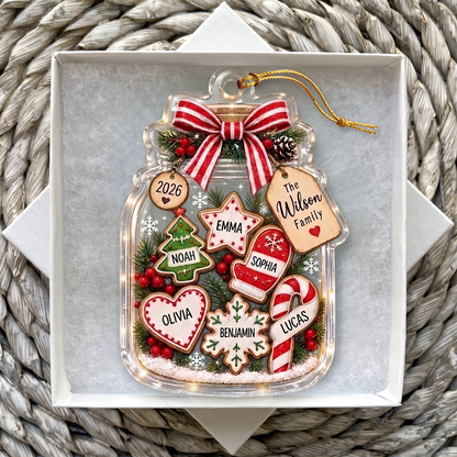 Personalized Family Christmas Ornament- Custom Name Keepsake