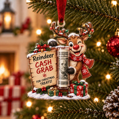 Christmas Cash Holder Ornament – Fun Money Gift Ornament for Tree