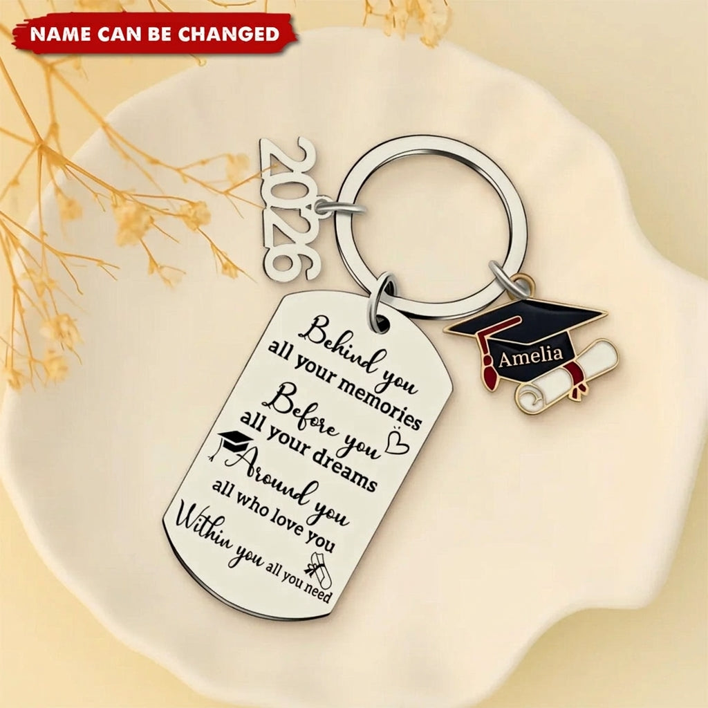 Graduation Gift -Family Personalized Custom Graduation Keychain