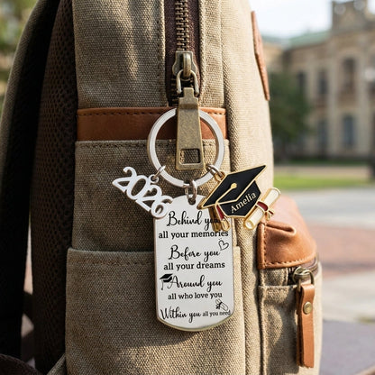 Graduation Gift -Family Personalized Custom Graduation Keychain