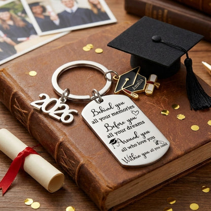 Graduation Gift -Family Personalized Custom Graduation Keychain