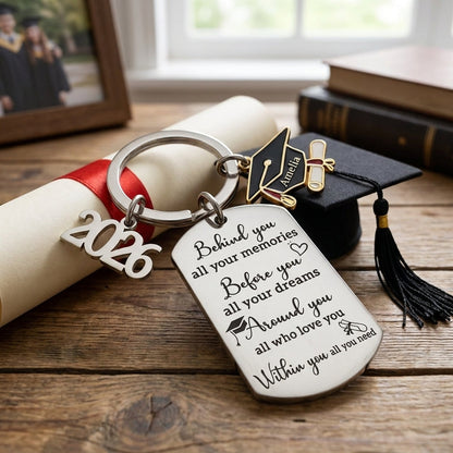 Graduation Gift -Family Personalized Custom Graduation Keychain