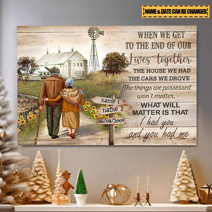 SAURON I Had You And You Had Me Personalized Couple Canvas