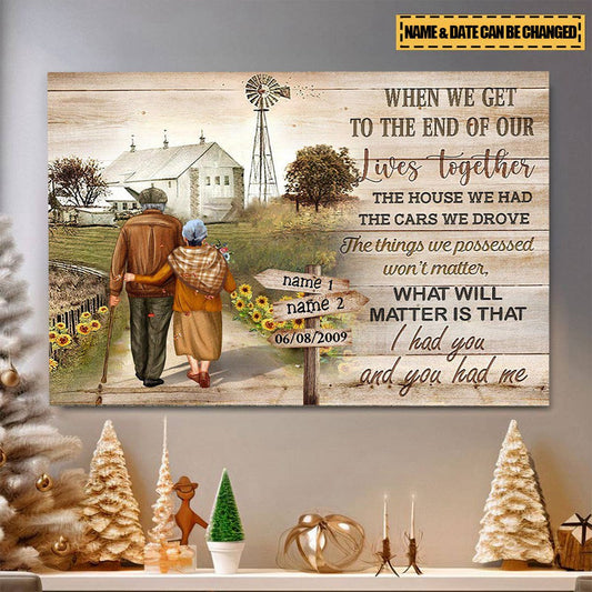 SAURON I Had You And You Had Me Personalized Couple Canvas
