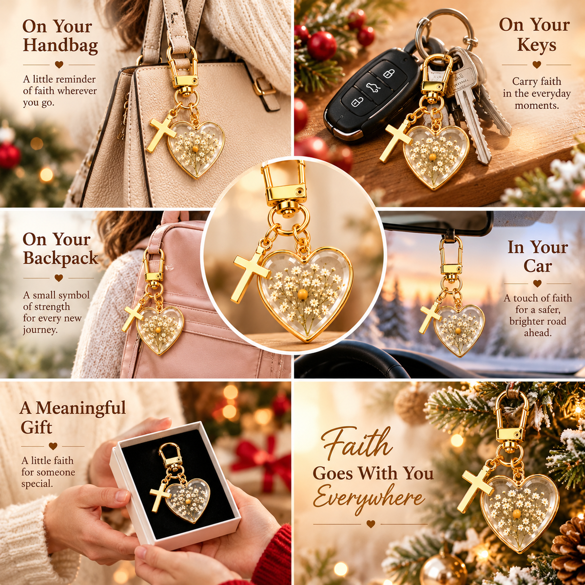 🔥Hot Sale🔥 - ✝️ Mustard Seed Faith Keychain — Keep Believing