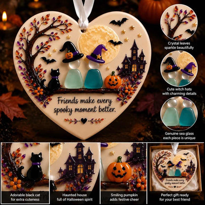 🔥 Last Day 60% OFF - 🎃 Halloween Friendship Sea Glass Ornament