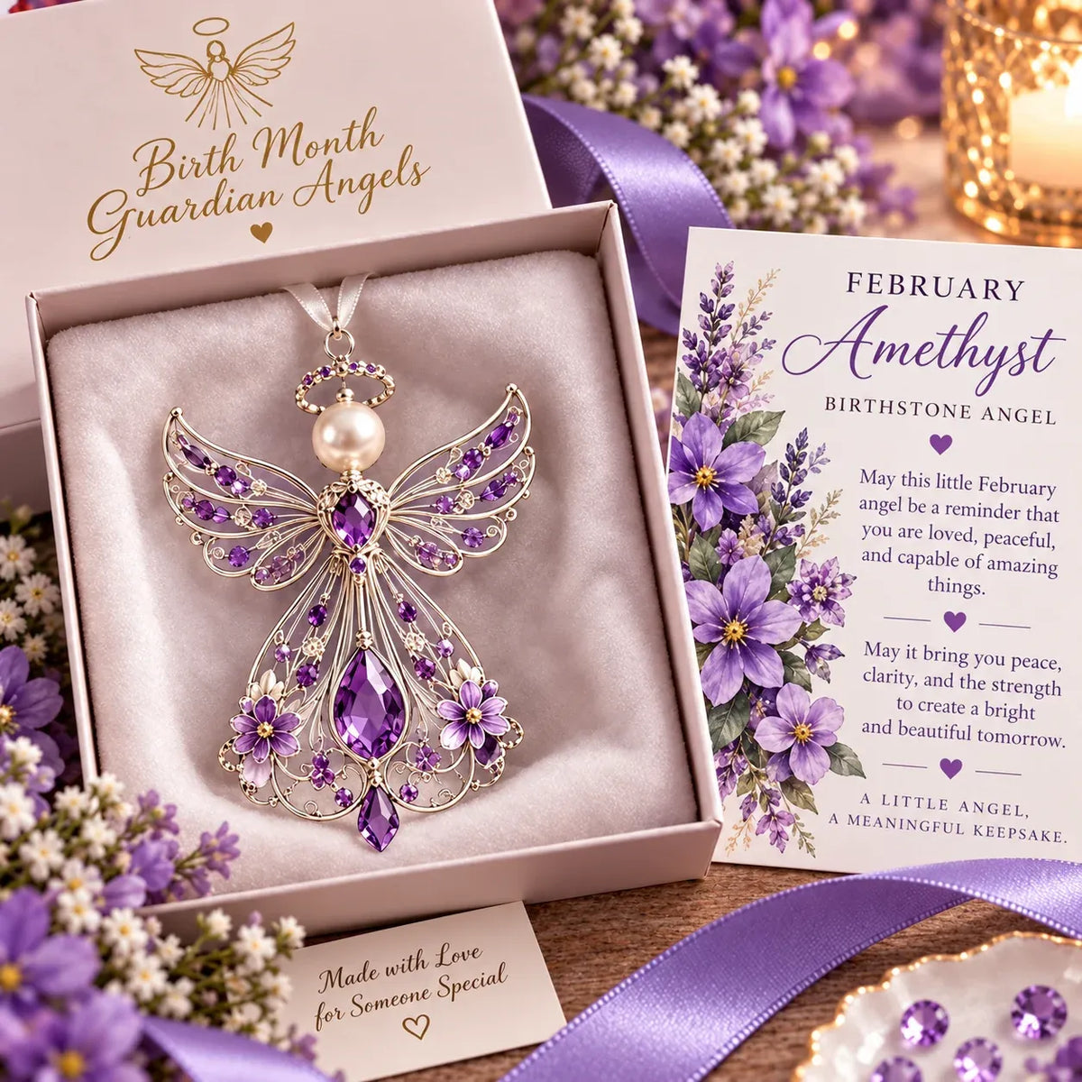 👼 Birth Month Guardian Angel | 12 Birthstone-Inspired Keepsakes for Meaningful Gifts ✨
