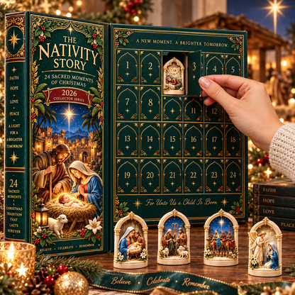 🎉🇺🇸 Limited Edition!🎄Nativity Story 2026 – 24 Sacred Moments of Christmas Countdown Calendar
