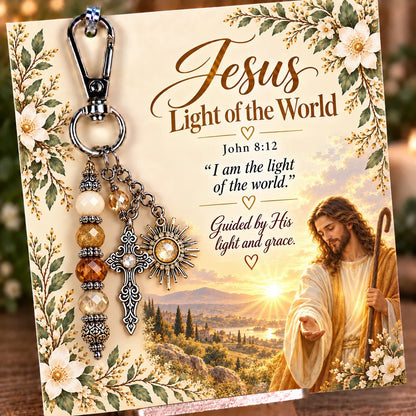 🔥Hot Sale🔥 - ✝️ Carry Your Faith With You - Christian Scripture & Prayer Keepsake Keychain