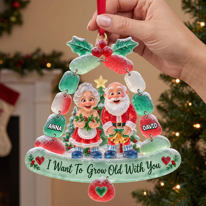 Mischievous Old Couple Acrylic Ornament - Personalized Gift For Couples 06OHTN070926