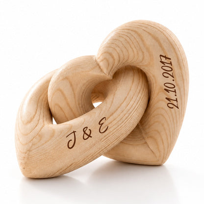 Love You More Every Day - Personalized Custom Engraved Infinity Heart Sculpture