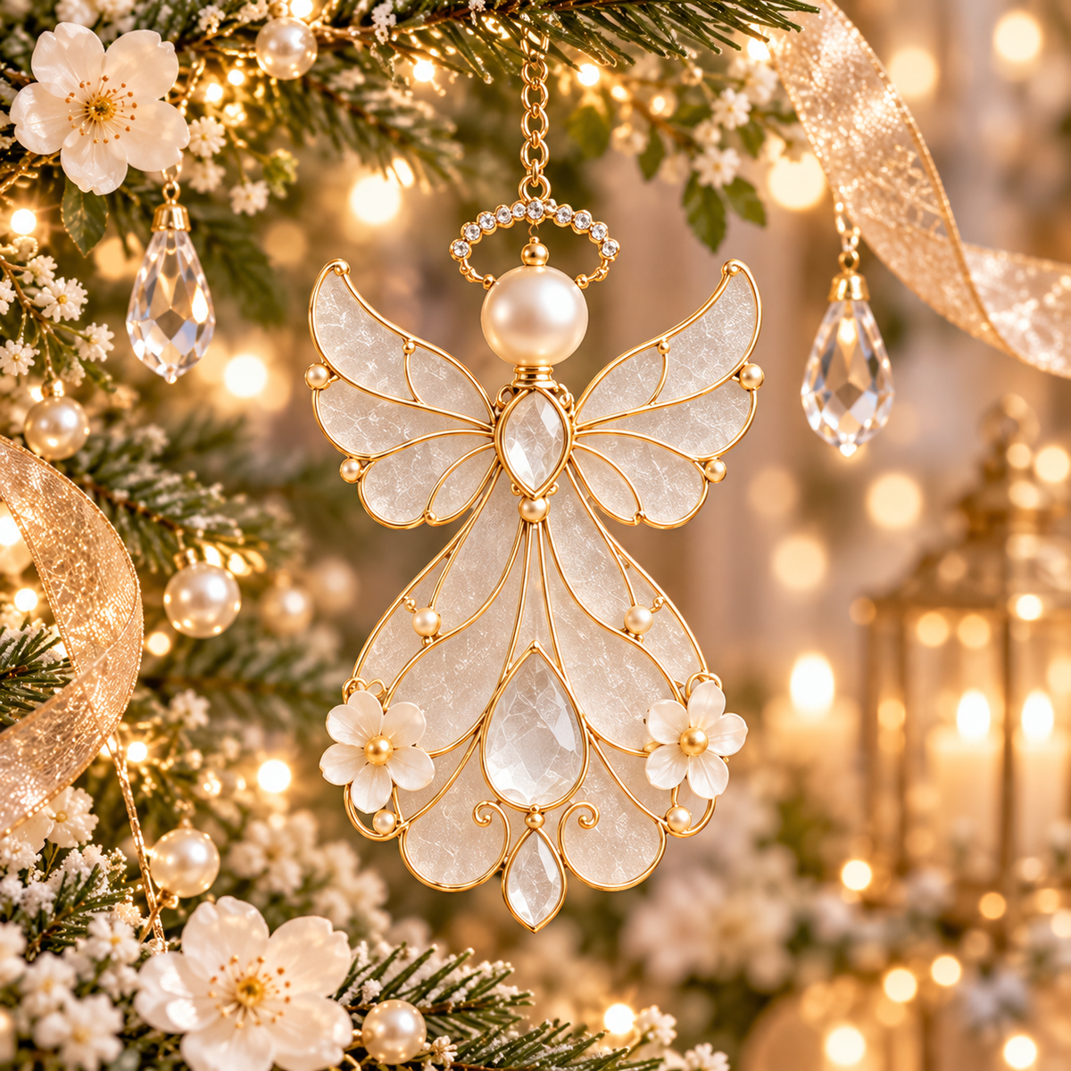 12-Month Birthstone Angel Ornament Collection – Stained Glass Christmas Tree Decorations & Meaningful Keepsake Gifts