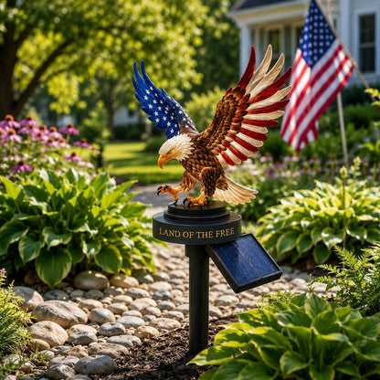 2026 Solar Eagle Garden Light – A Glowing Tribute to American Freedom