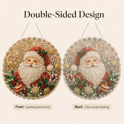 🎄Christmas in July DIY Diamond Art Hanging Ornament – Handmade Sparkling Christmas Keepsake