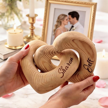 SAURON Personalized Names Infinity Heart Sculpture-Romantic Couple Keepsake