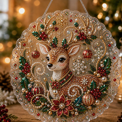 🎄Christmas in July DIY Diamond Art Hanging Ornament – Handmade Sparkling Christmas Keepsake