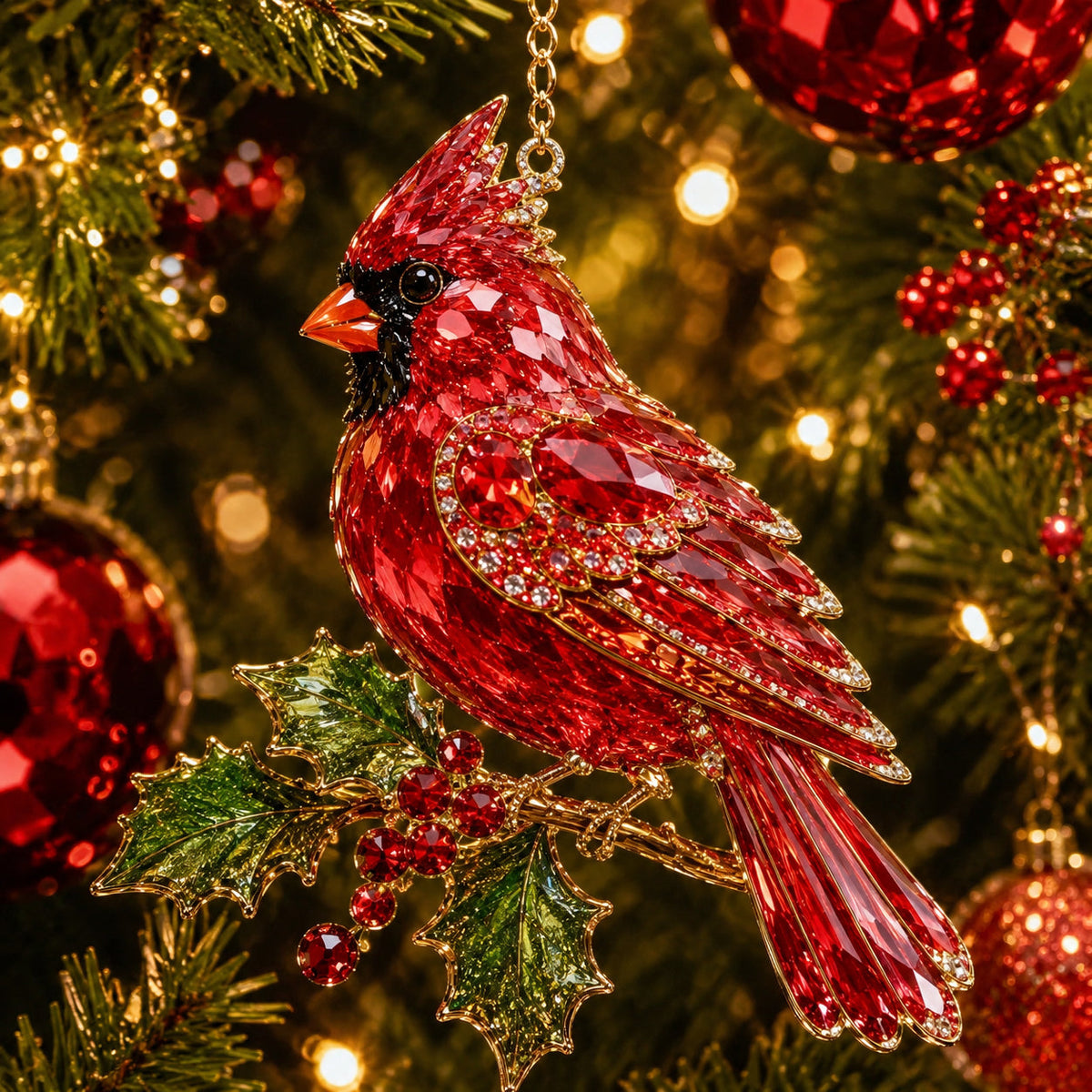⏳ Last Day 49% OFF – 💎 Luxury Crystal Christmas Ornaments | Sparkling Gemstone Peacock, Butterfly & Bird Tree Decorations for Elegant Holiday Décor 🎄✨