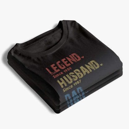 Legend Husband Dad Papa - Family Personalized Custom Unisex T-shirt