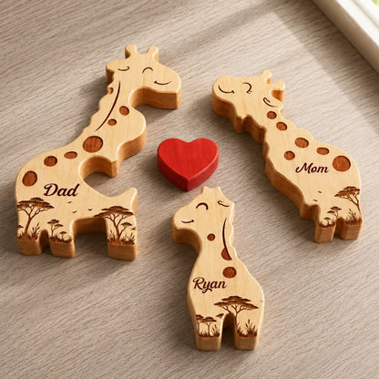 Custom Shaped Wooden Art Puzzle - Personalized Father's Day Birthday Gifts For Dad, Grandpa - Stand Tall And Stay Kind