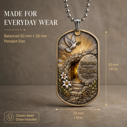 🔥🔥Personalized "Greater Love" 3D Jesus Dog Tag Necklace - Customized Christian Faith Keepsake ✝️❤️