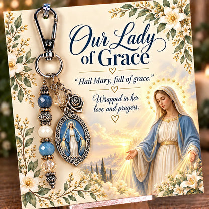 🔥Hot Sale🔥 - ✝️ Carry Your Faith With You - Christian Scripture & Prayer Keepsake Keychain