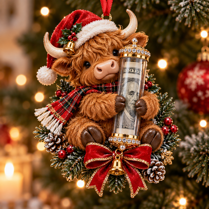 Christmas Money Surprise Ornament, Fun Christmas Tree Gift for Kids & Family