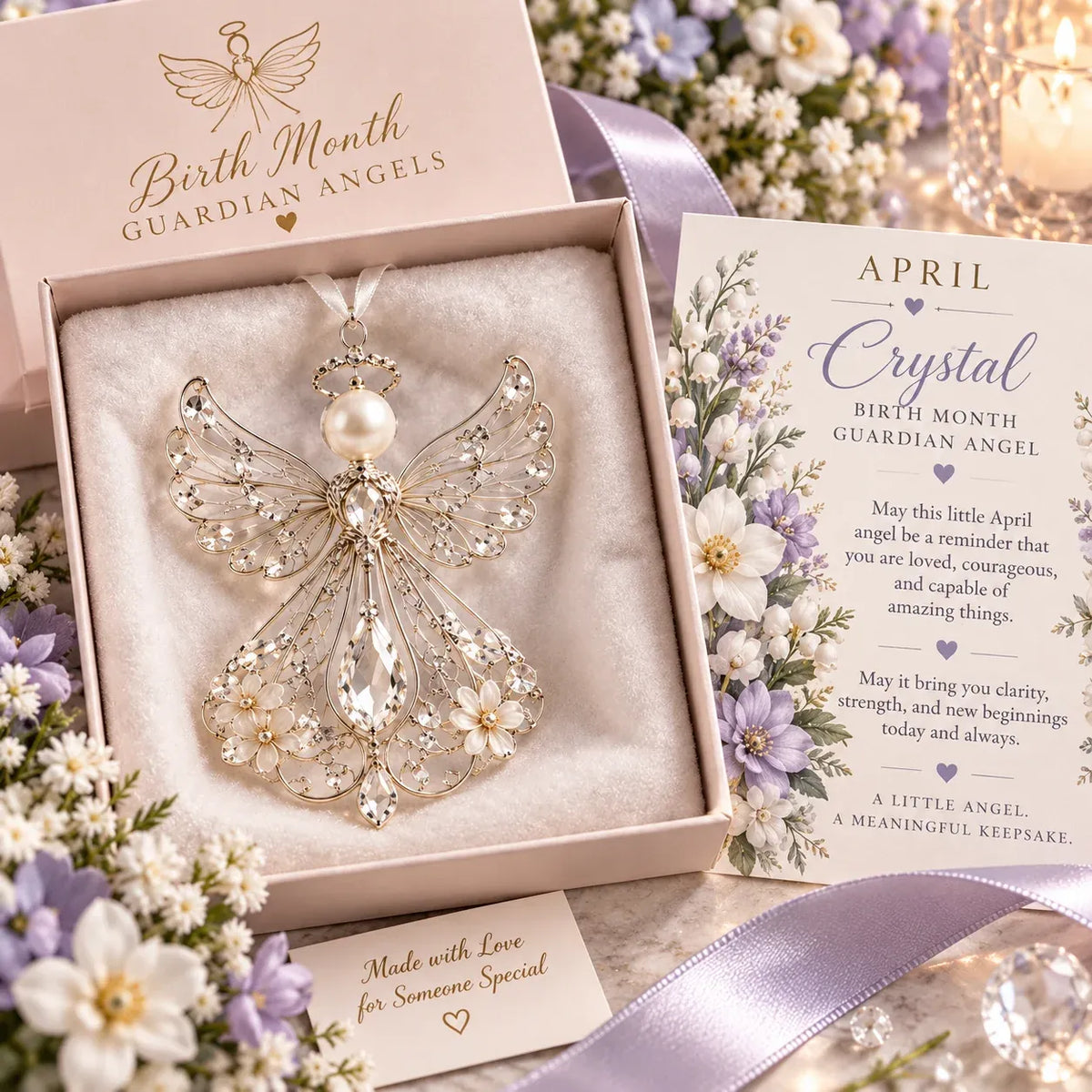 👼 Birth Month Guardian Angel | 12 Birthstone-Inspired Keepsakes for Meaningful Gifts ✨