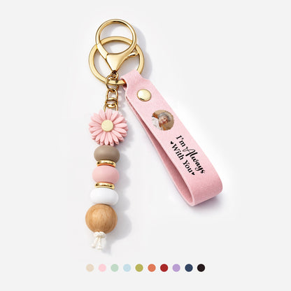 Printed Memorial Keychain with Picture - Personalized Memorial Gifts