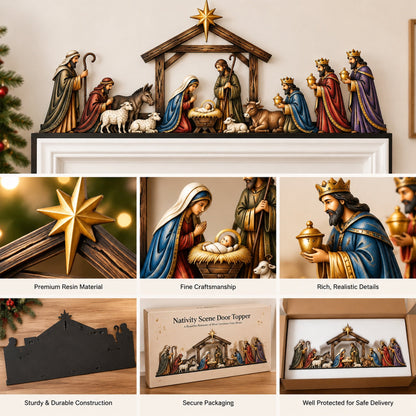 Nativity Scene Door Topper – Bring the Story of Christmas Home