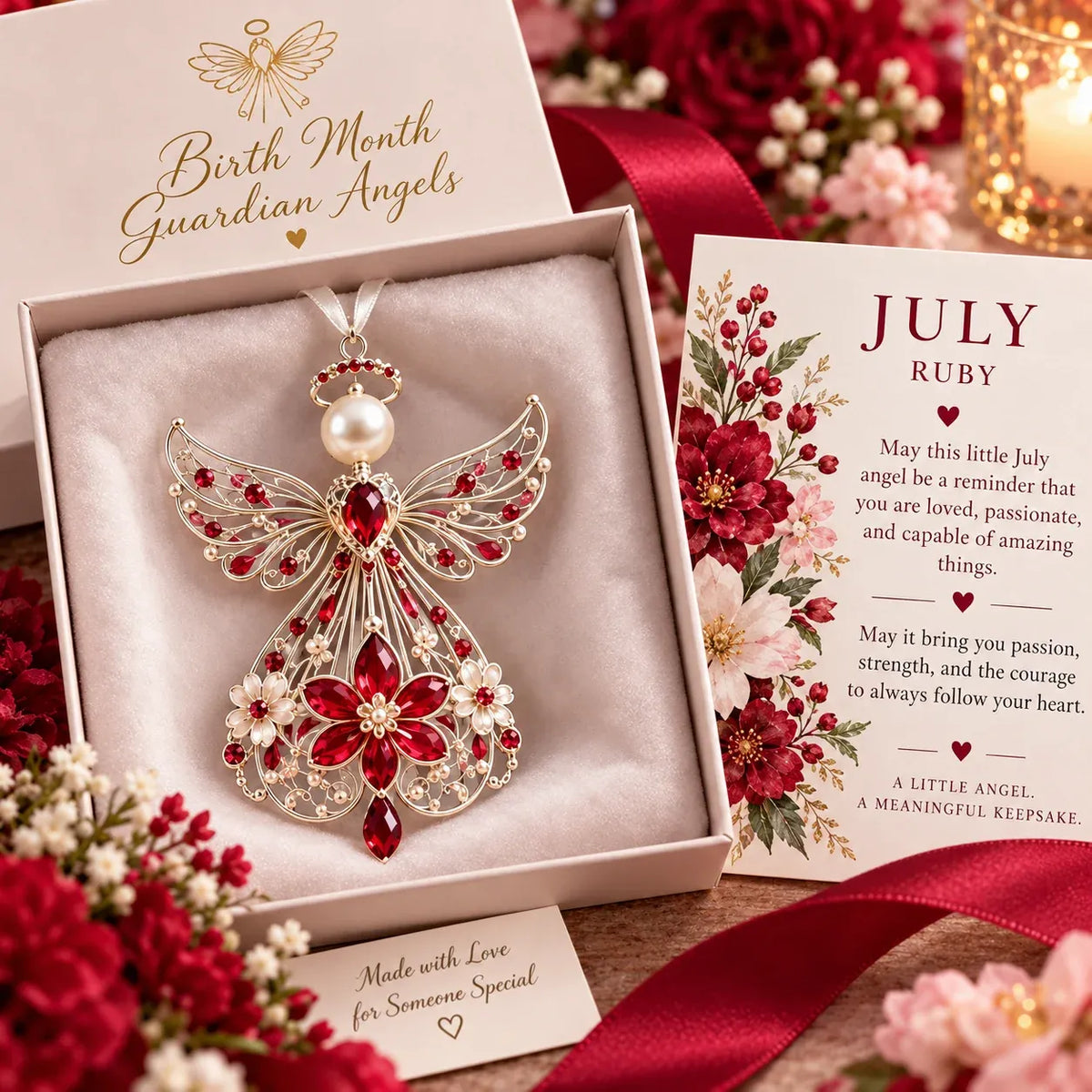 👼 Birth Month Guardian Angel | 12 Birthstone-Inspired Keepsakes for Meaningful Gifts ✨