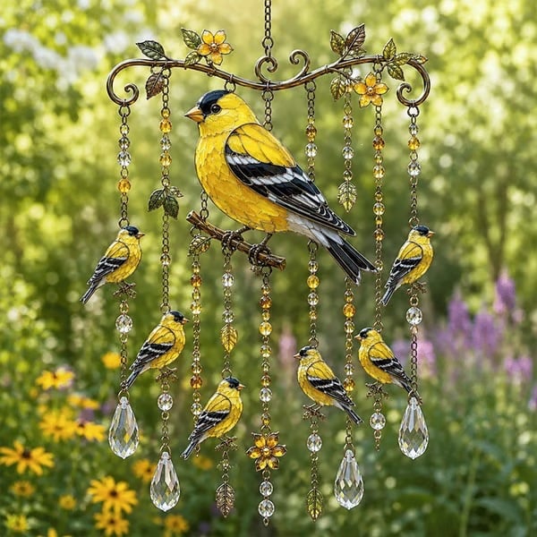 🕊️🎐Graceful Hummingbird Wind Chime| 🌬️ Whispering Wind & Shining Light