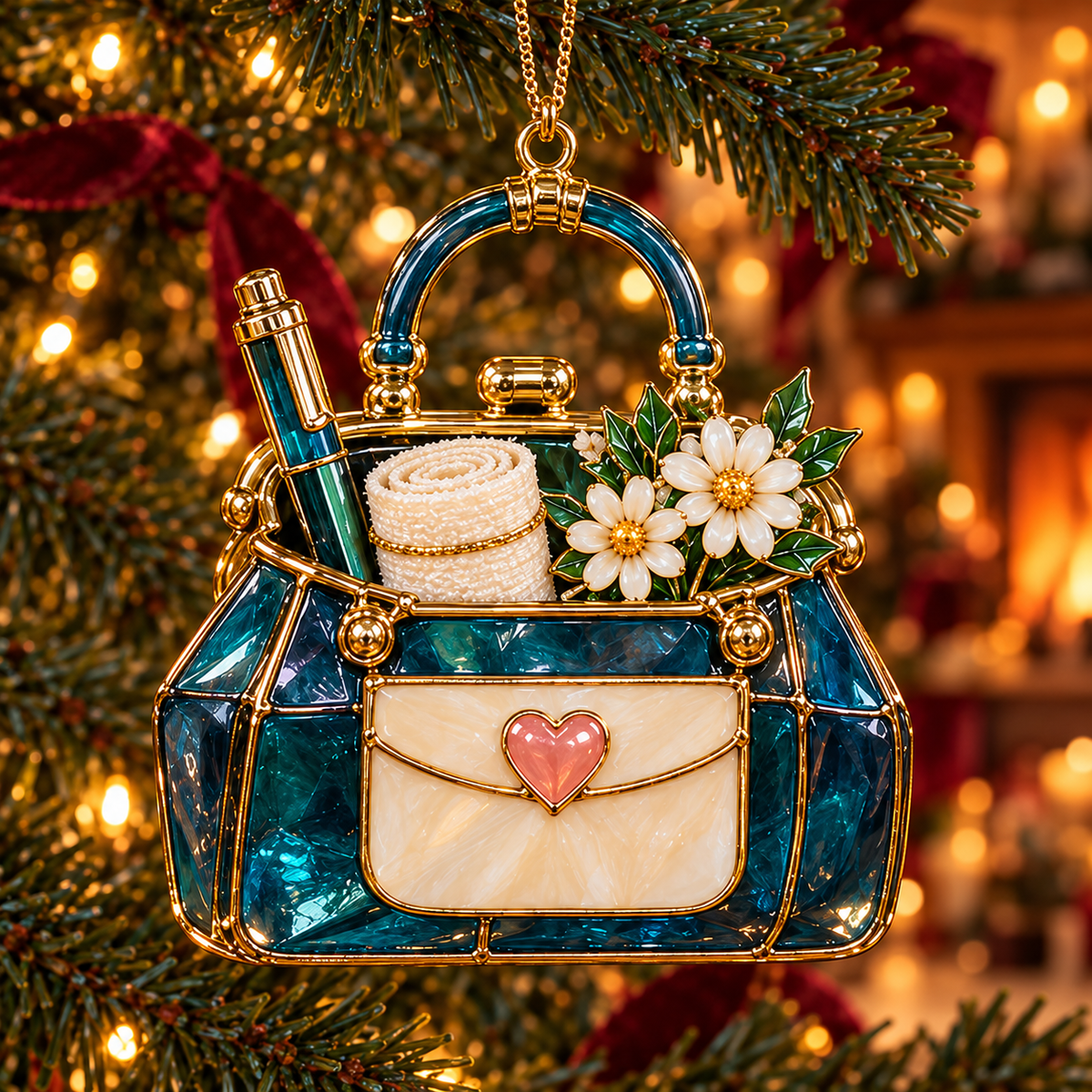 🔥Hot Sale🔥 - ✨ 2026 Nurse Appreciation Stained Glass Christmas Ornaments – Set of 6