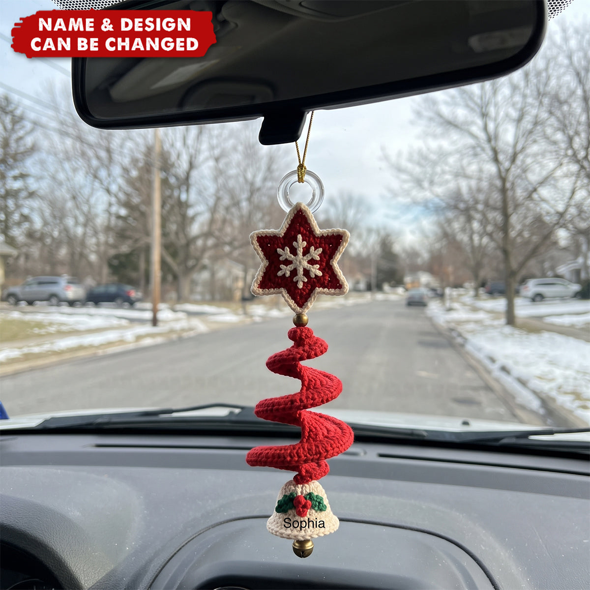 Custom Star Snowflake Bell Acrylic Ornament - Personalized Christmas Birthday Gifts For Family,Friend - Personalized Ornament