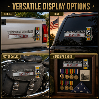 49% OFF🔥 Patriotic Service Car Emblem - 3D Metal Badge Decal For Veterans, First Responders,Truck Driver & Retired Heroes