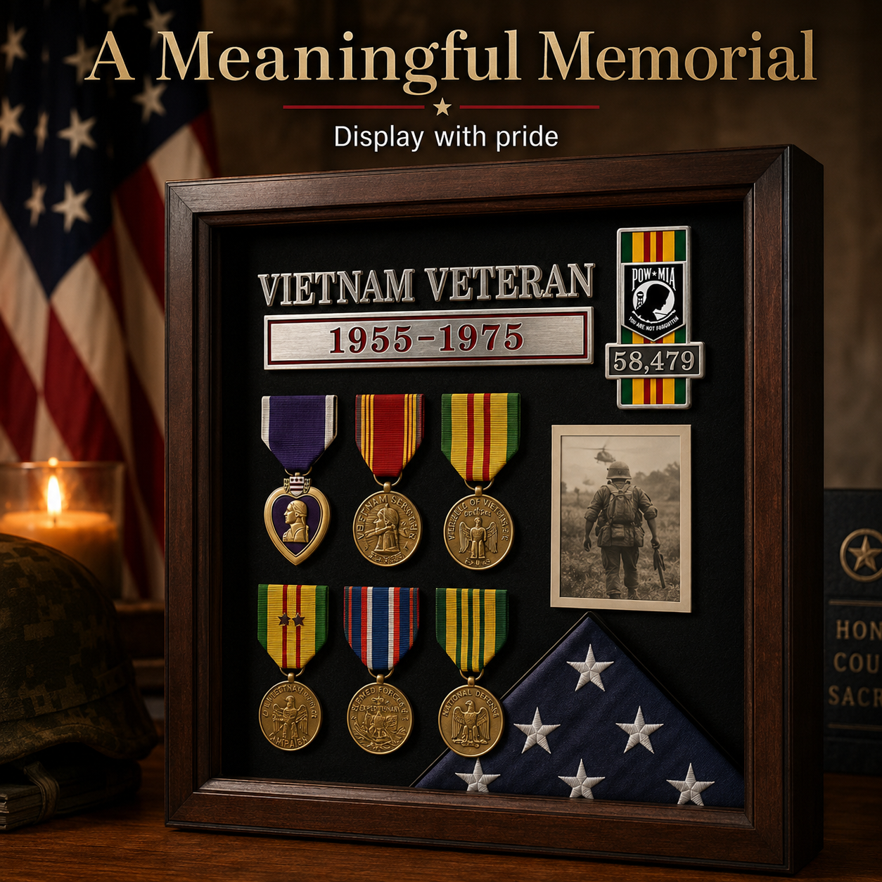 49% OFF🔥 Patriotic Service Car Emblem - 3D Metal Badge Decal For Veterans, First Responders,Truck Driver & Retired Heroes