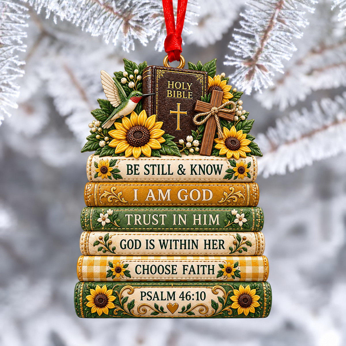 ✝️ Bible Faith Christmas Acrylic Ornament Collection