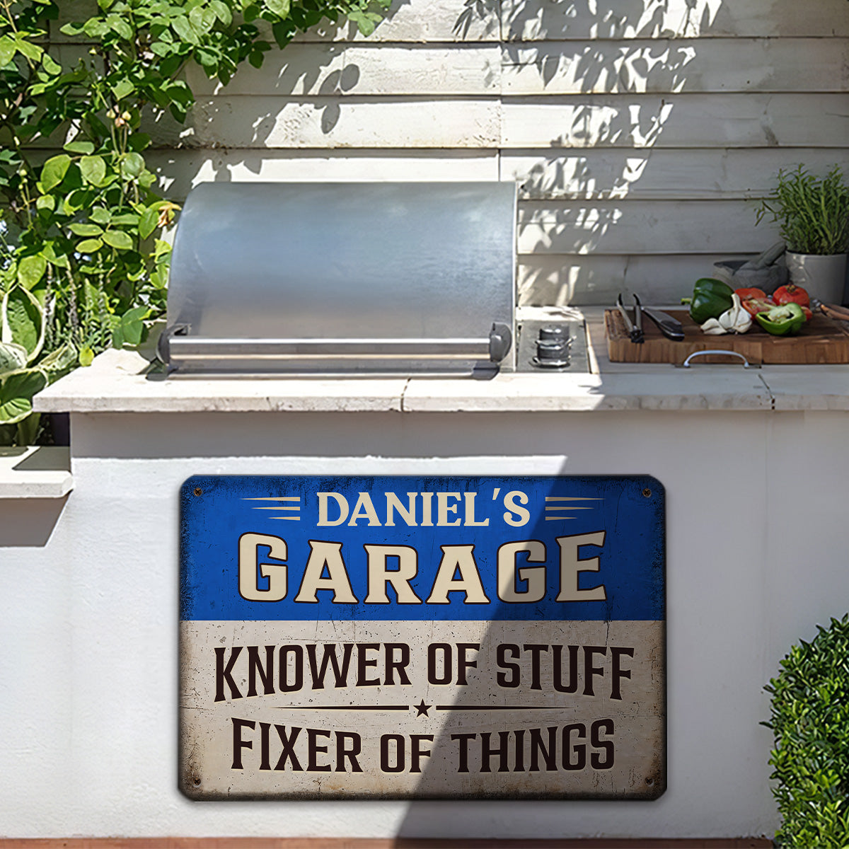 Knower And Fixer - Personalized Custom Metal Sign