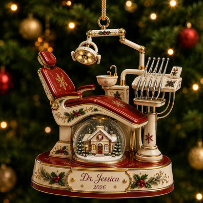 Personalized Dentist Christmas Ornament - Gift for Dentist