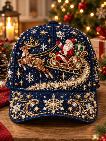 Christmas Art Vintage Casual Baseball Cap