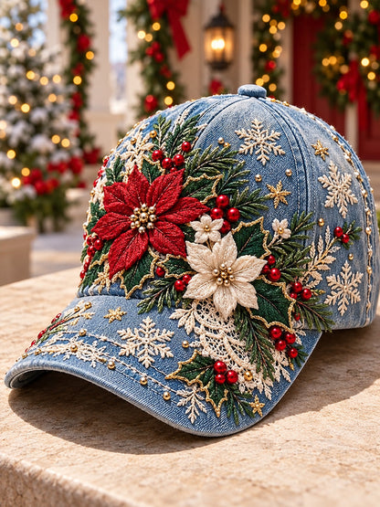 Christmas Art Vintage Casual Baseball Cap