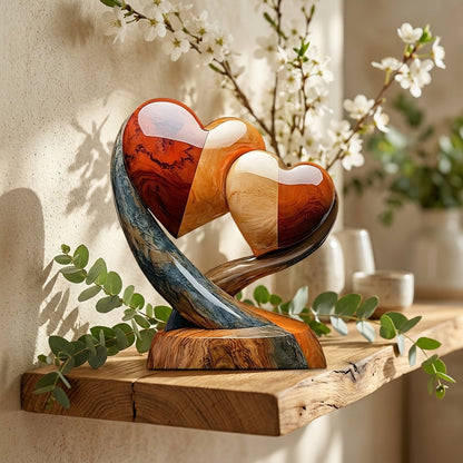 Together Forever - Personalized Two Heart Couple Plaque