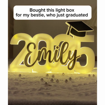 Class Of 2026 Graduation - Personalized Light Box - Graduation Gift, Graduation Keepsake, Decoration